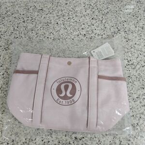 Lululemon Daily Multi-Pocket Mini Canvas Tote Bag 6.5L (Blissful Pink/Red Clay)
